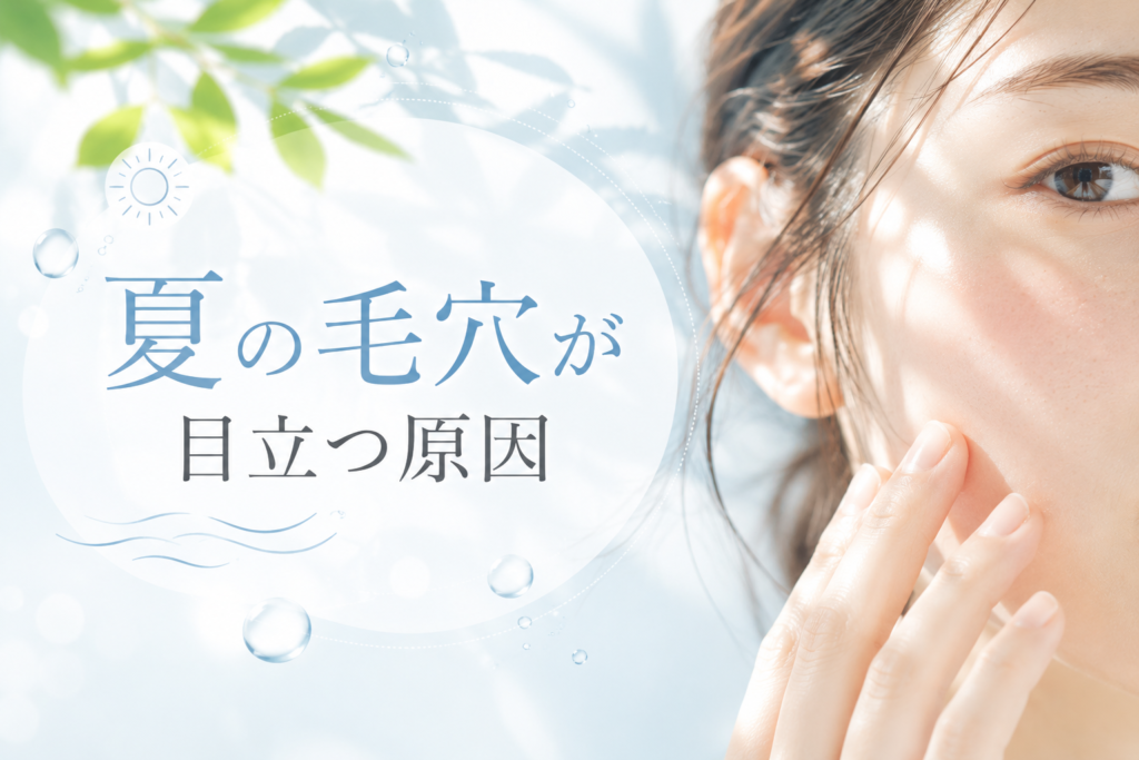 夏の毛穴が目立つ原因
