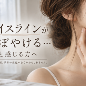 最近フェイスラインがぼやける方へ